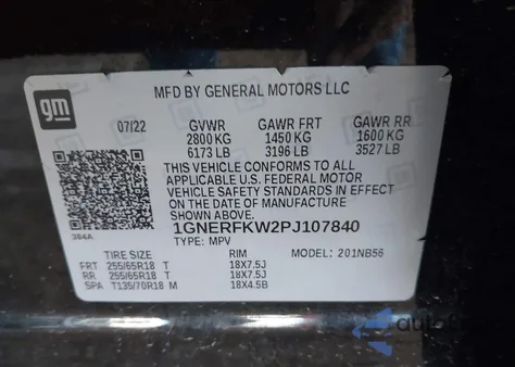 2023 Chevrolet Traverse Fwd Ls from USA, damaged, VIN 1GNERFKW2PJ107840